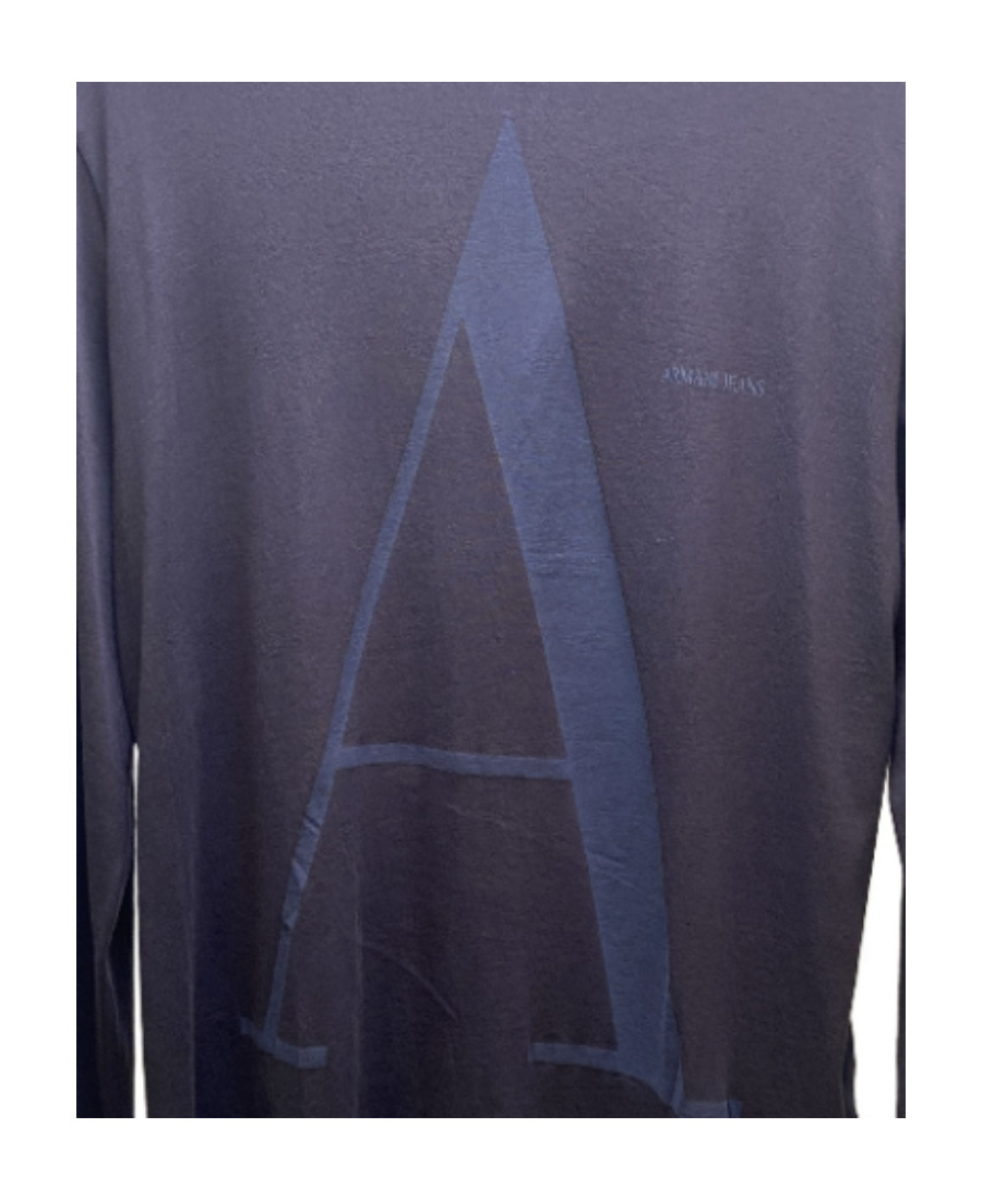 ARMANI JEANS LOGO T-SHIRT WITH ROUND NECK