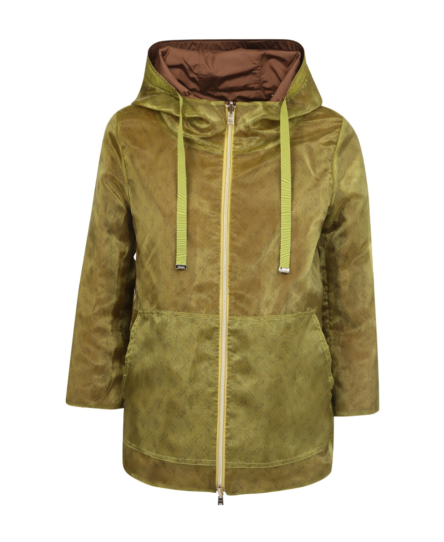 Herno Reversible Hooded Jacket In Green