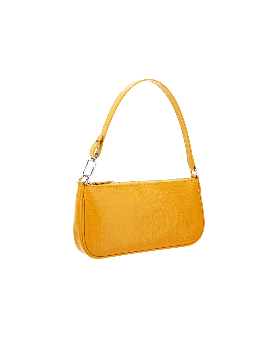 By Far Zippered Shoulder Bag In Yellow