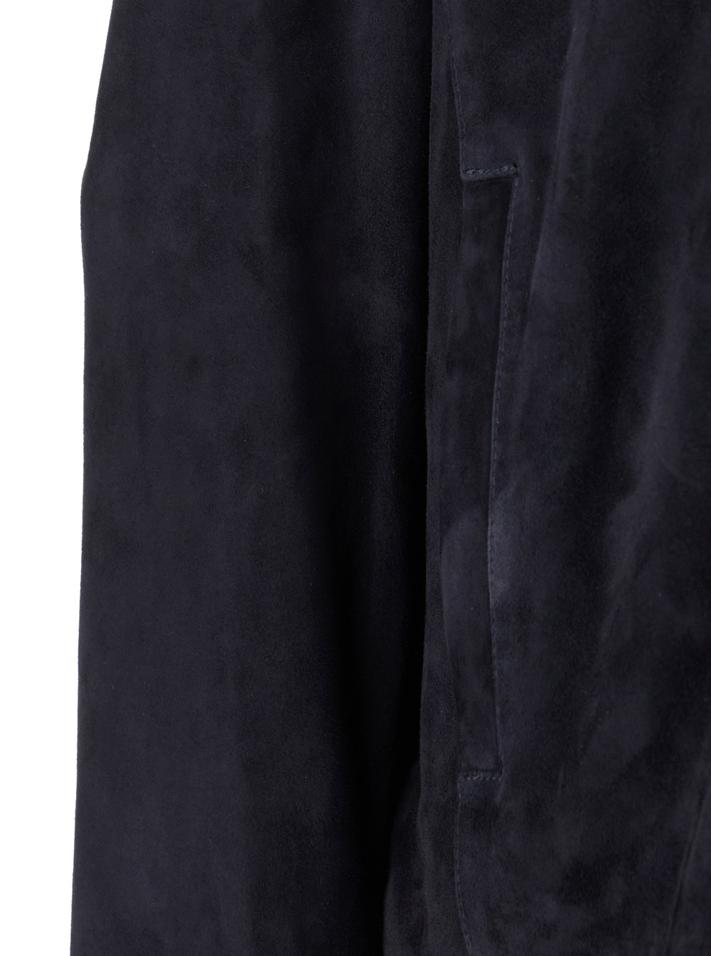 Arma Long-sleeved Suede Leather Jacket In Black