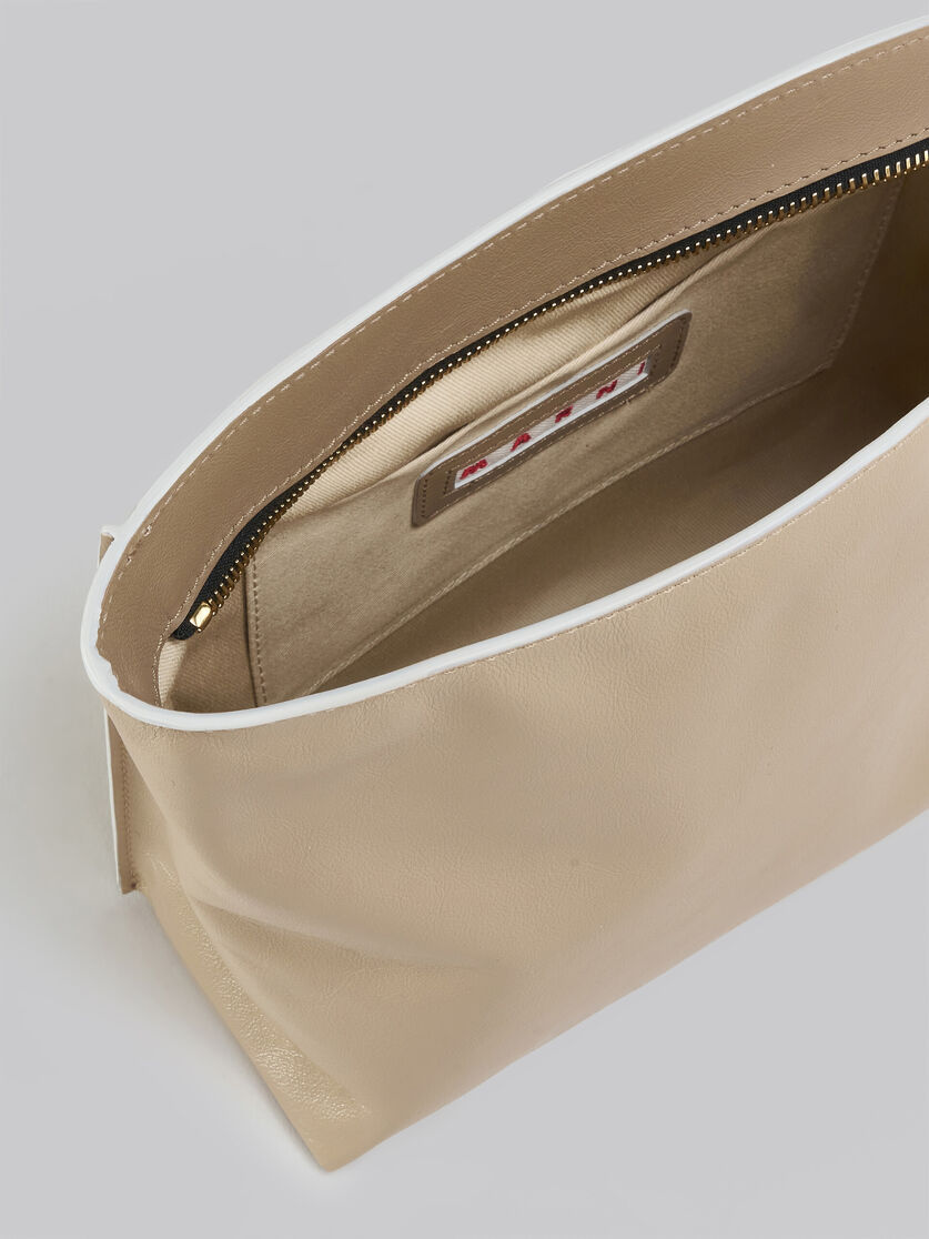 MARNI COLOURBLOCK LOGO-PRINT CLUTCH