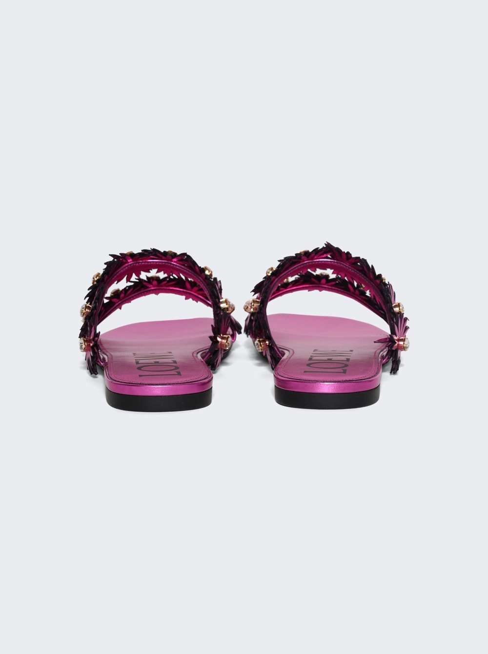 Loewe Petal Slippers In Pink