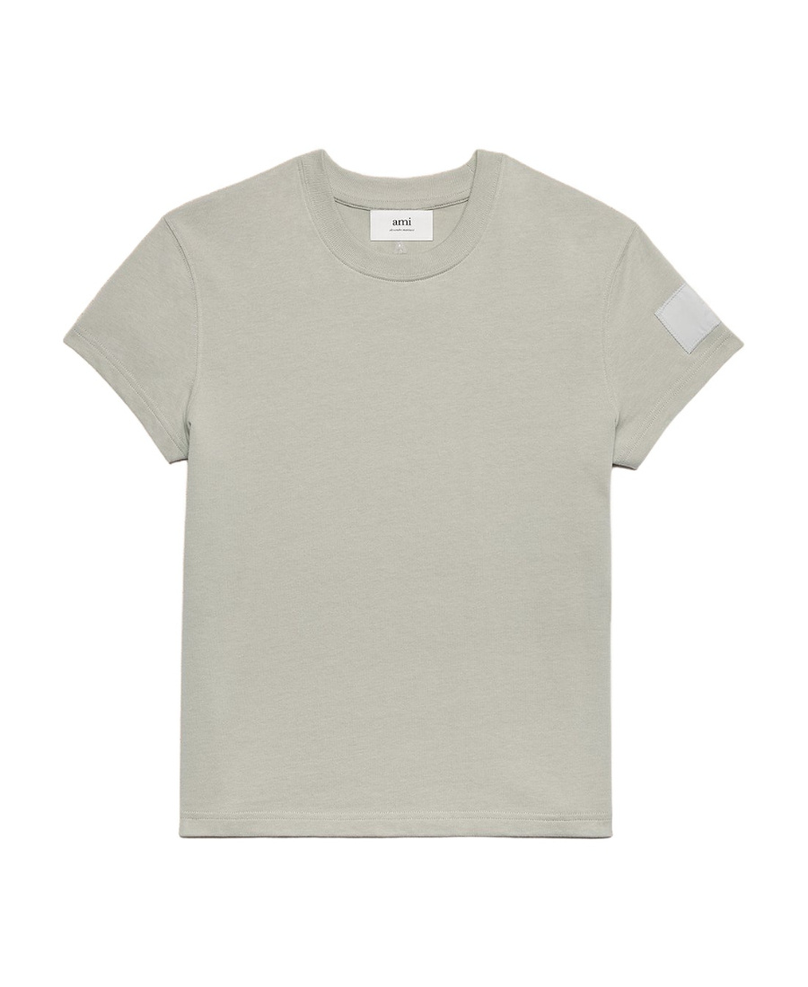 Ami Alexandre Mattiussi T-shirt With Round Neck And Short Sleeves In Nude