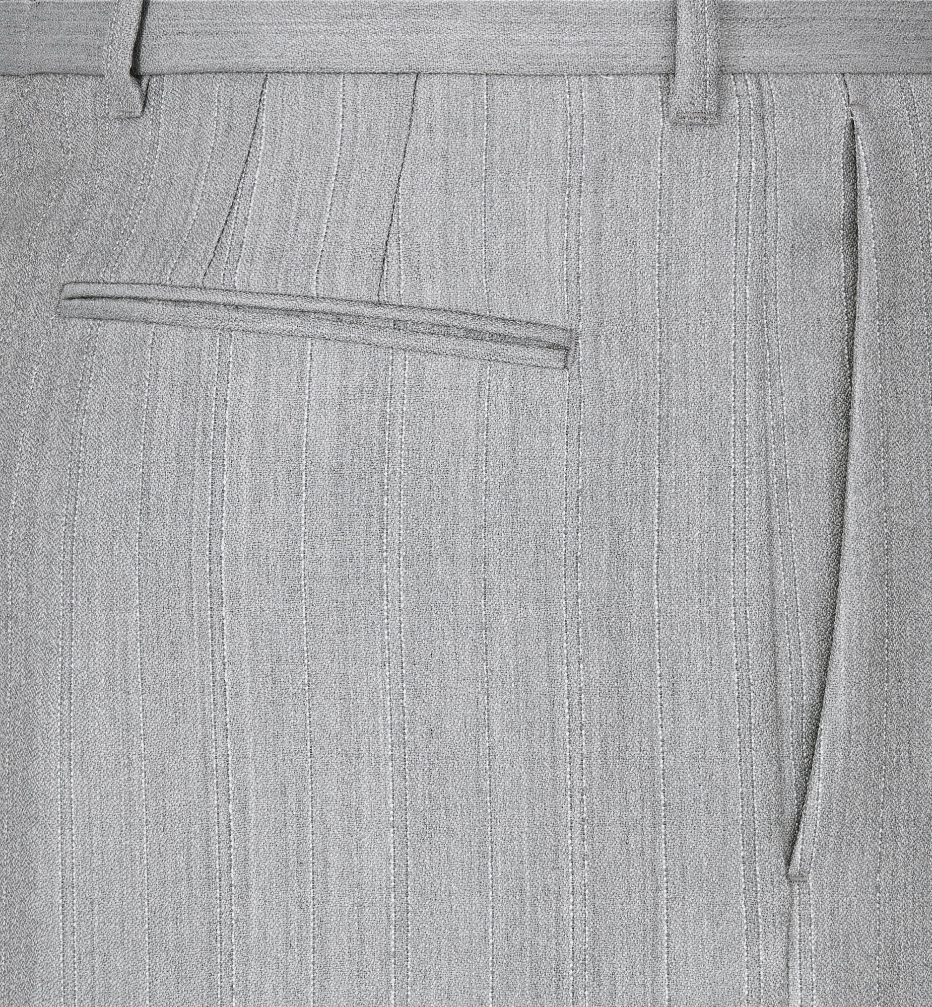 Dior Homme Regular Fit Straight Leg Trousers In Gray