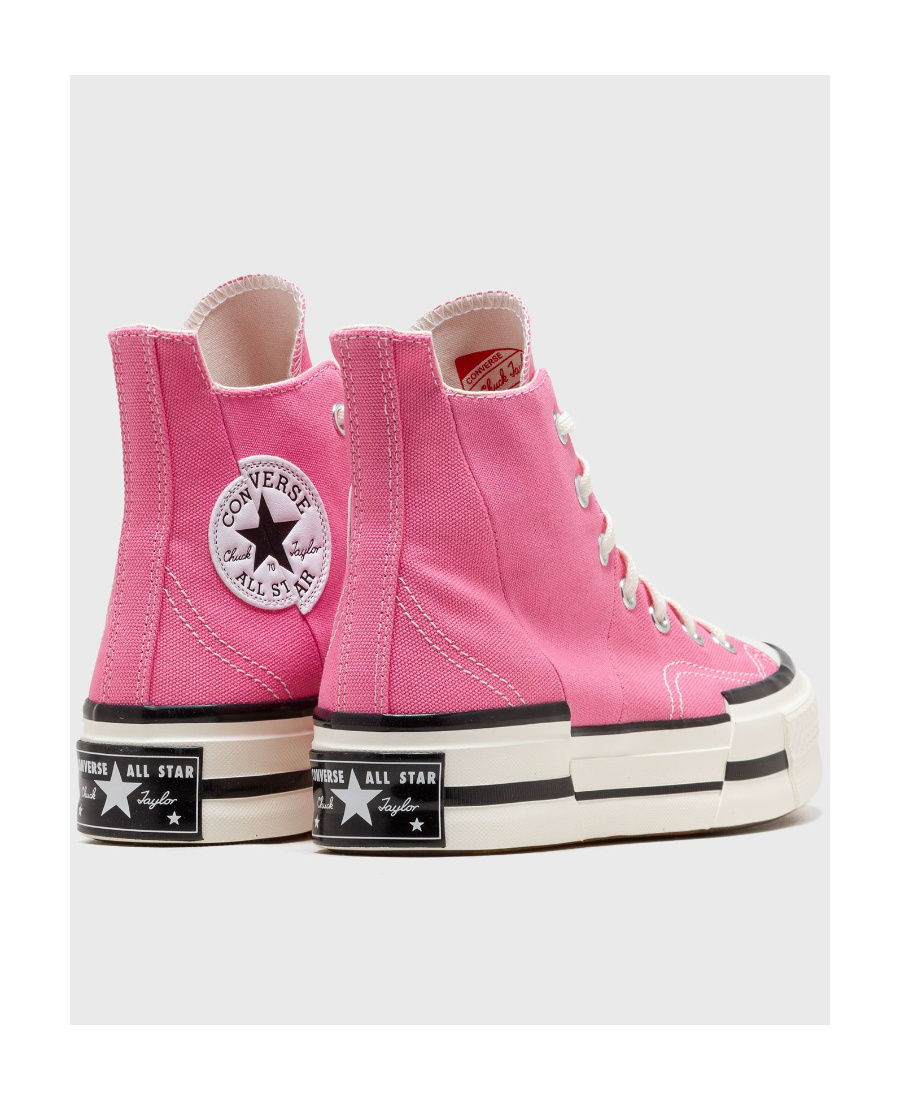 Converse Round Head Strapped High Upper Board Shoes In Pink