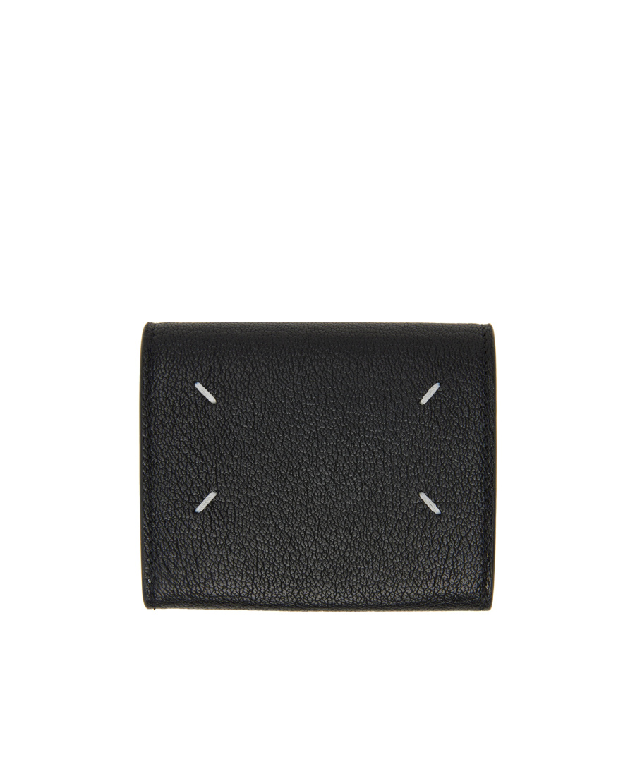 Maison Margiela Four-stitch Logo Wallet In Black