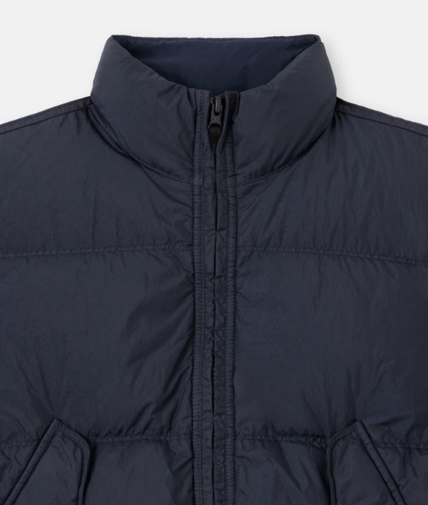 Stone Island Down Jacket With Anti-drop And Wind Resistance In Black