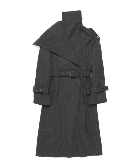 Acne Studios Belted Coat In Black