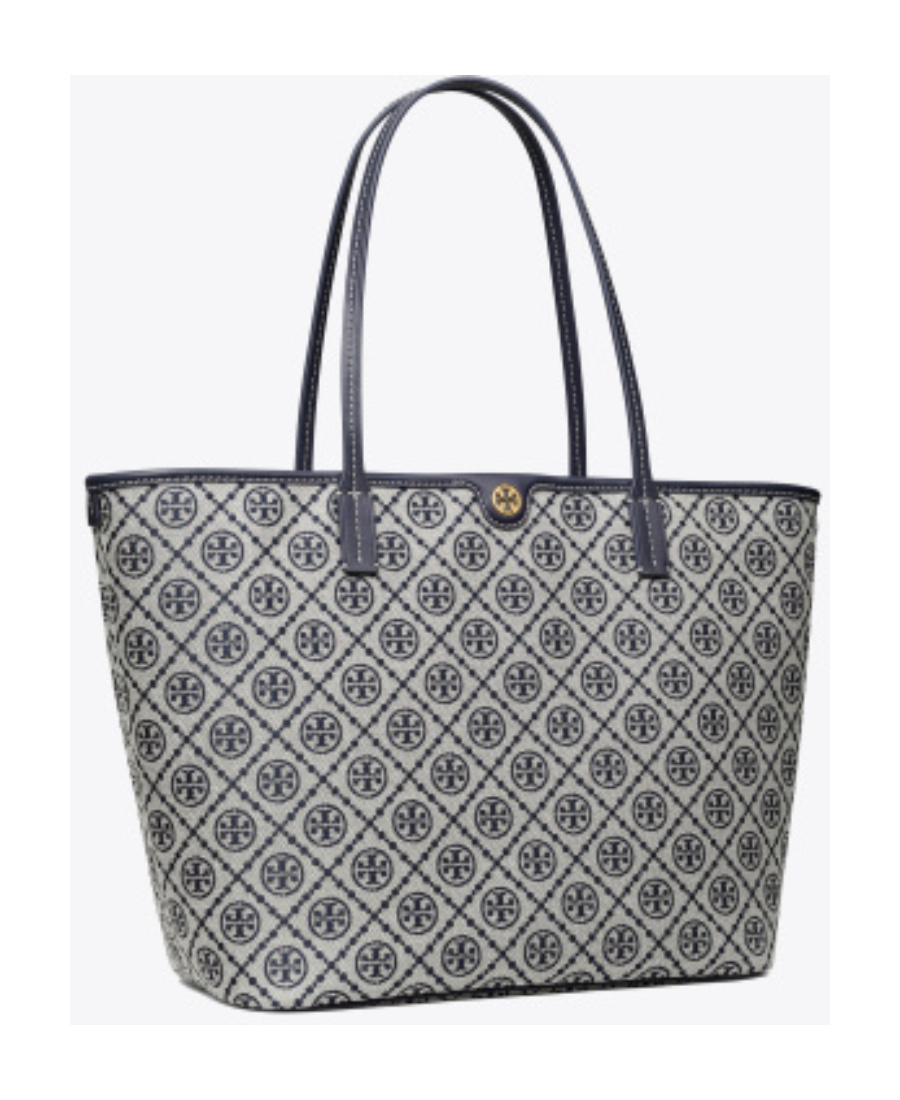 Tory Burch T Monogram Zipped Tote Bag In Multi