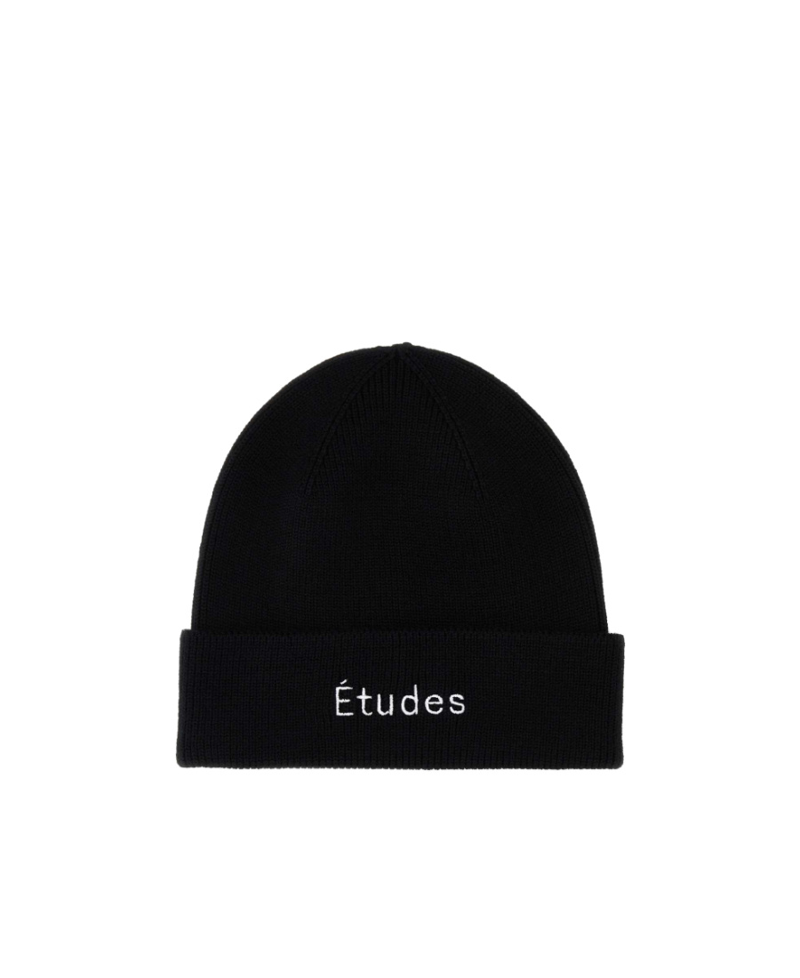 ETUDES STUDIO LOGO-EMBROIDERED WOOL BEANIE 