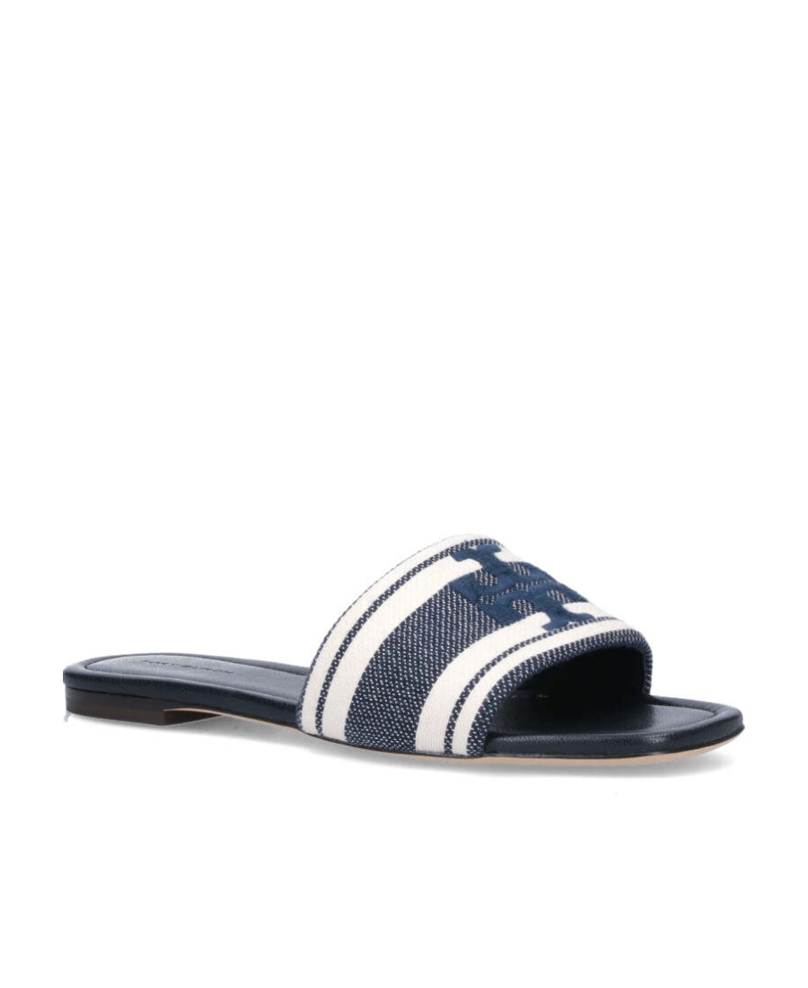 Tory Burch Pantoletten Aus Jacquard Mit Stickereien In Gray