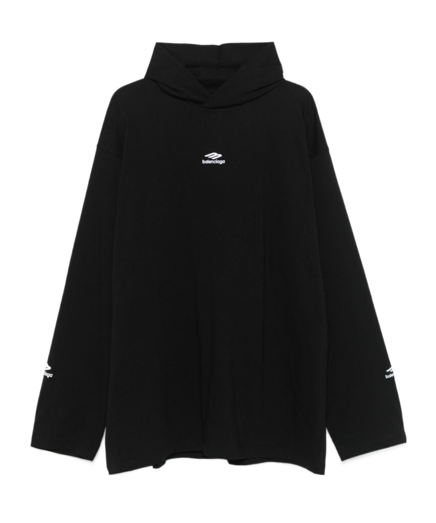 Balenciaga Ski Long-sleeved T-shirt In Black