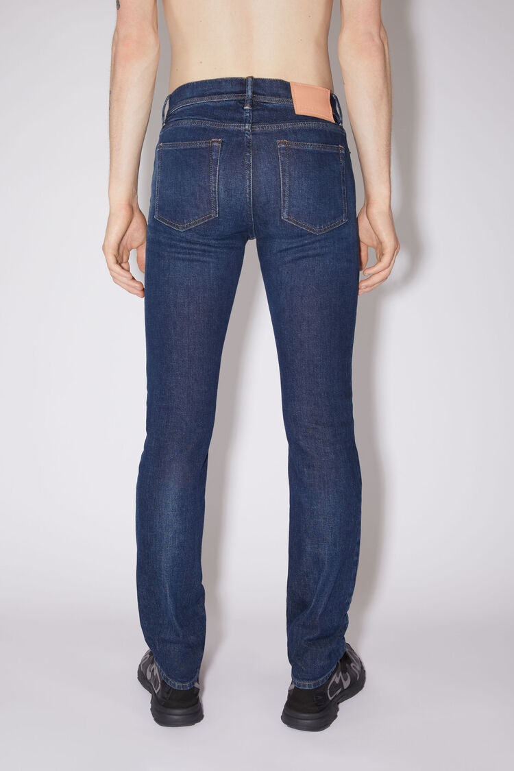 Acne Studios Logo Jeans In Blue