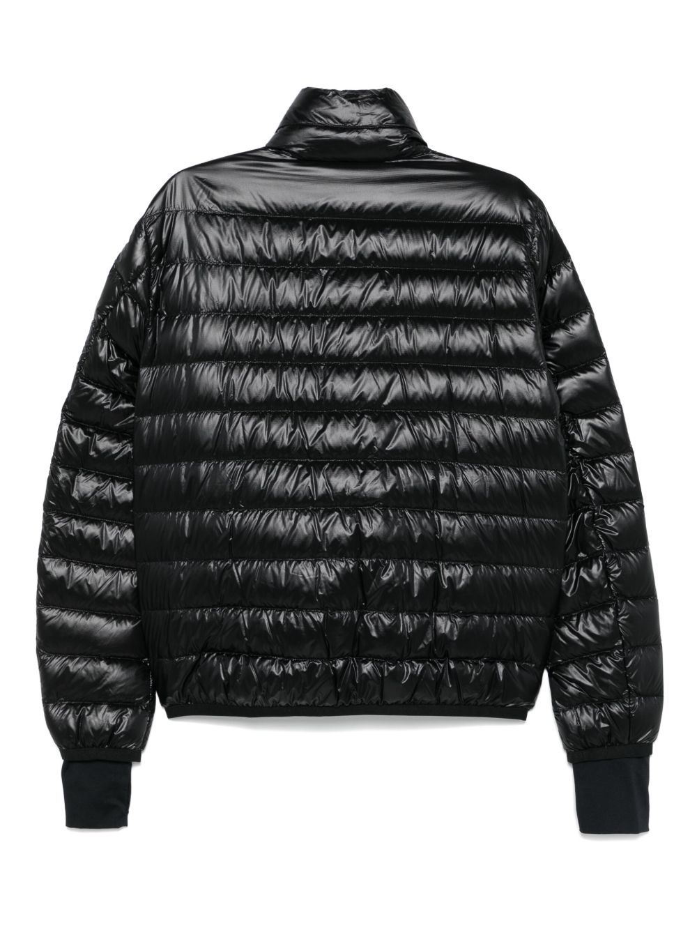 Moncler Hers Padded Jacket Zipped Pockets In Black
