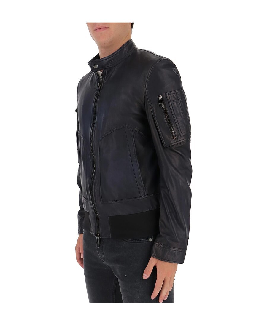 Neil Barrett Zipper Casual Jacket In Black