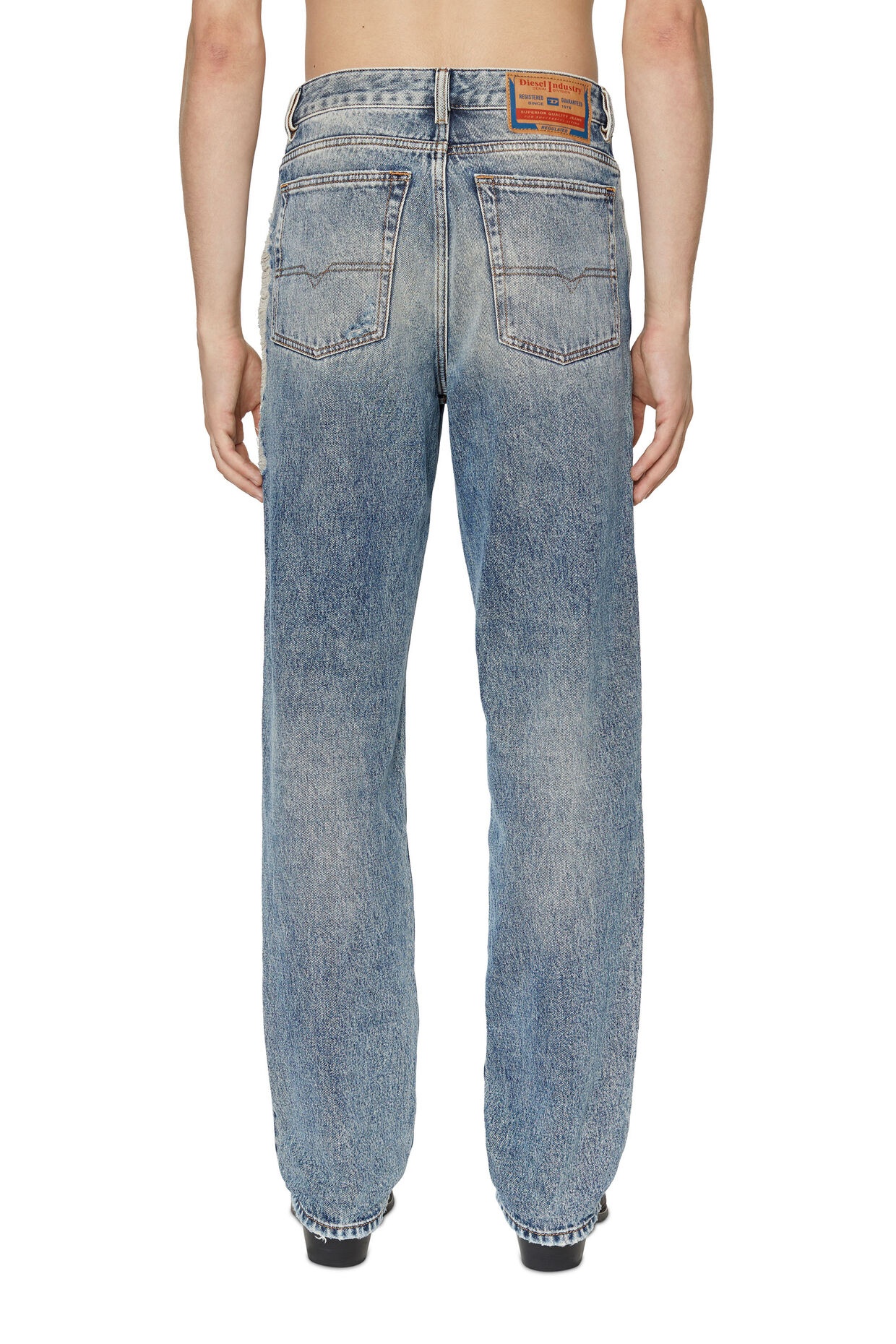 Diesel Straight Jeans In Gray