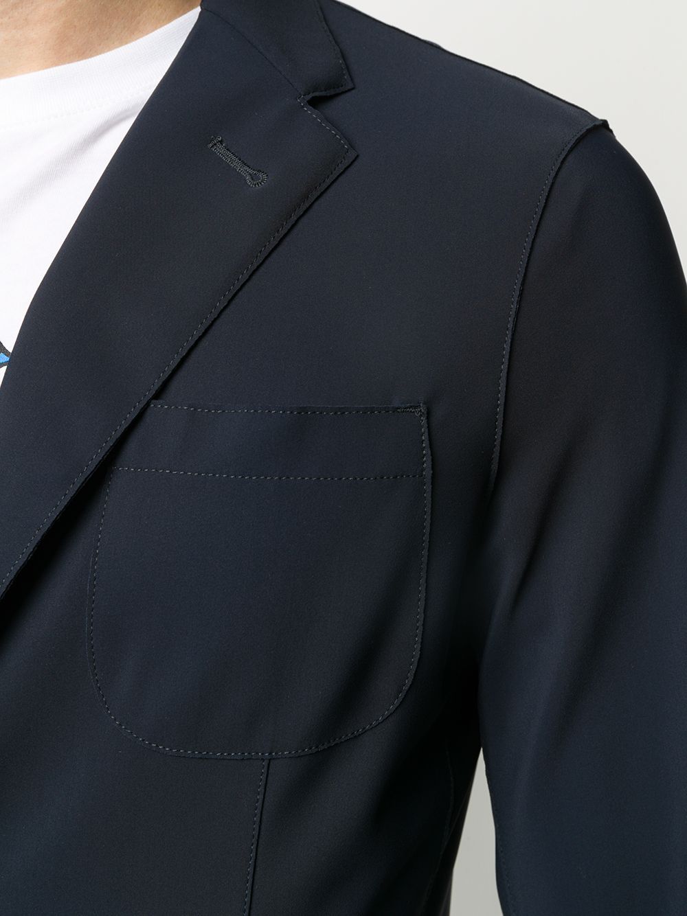 Herno Single-breasted Tailored Blazer In Black