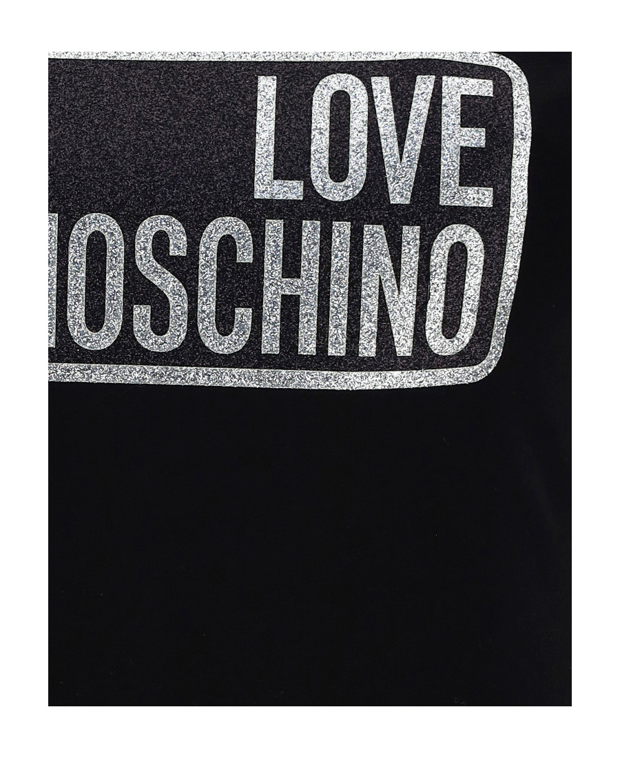 Moschino T-shirt With Round Neck And Short Sleeves In Black