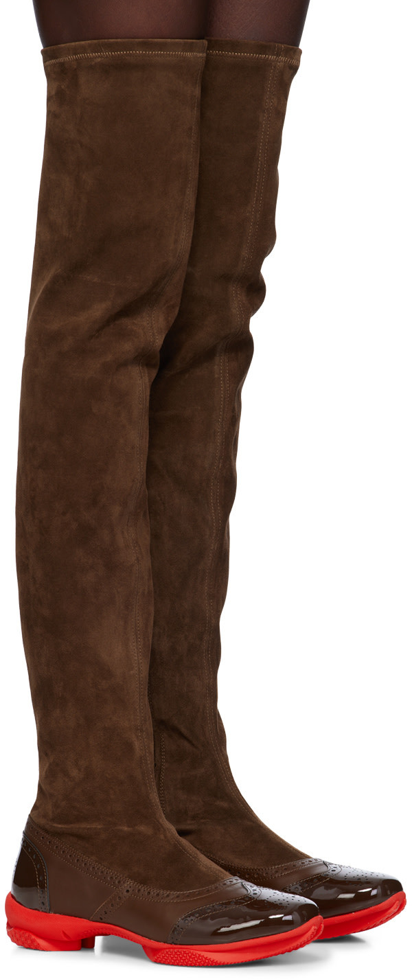 Kiko Kostadinov Brown Sonia High Boots In Brown