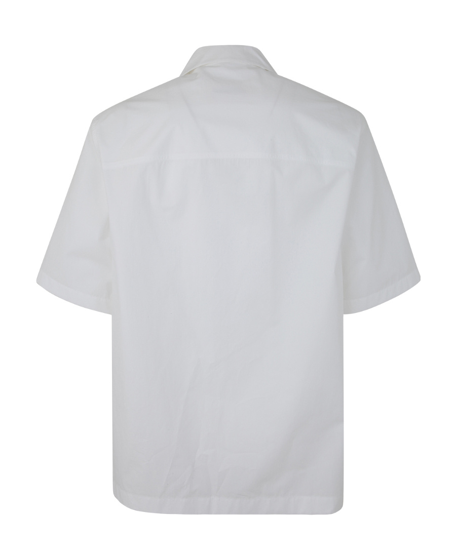 Jil Sander Flap-pocket Cotton Shirt In White