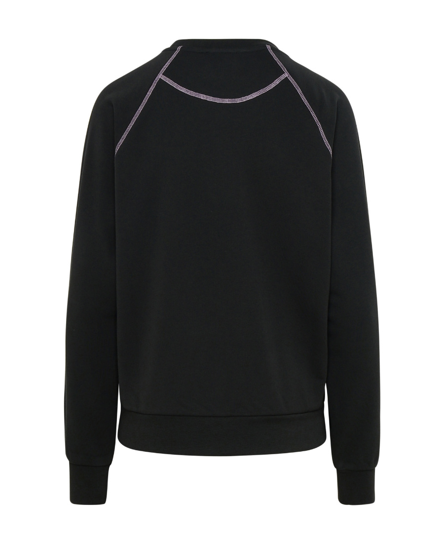 Apc A.p.c. Logo Embroidered Crewneck Sweatshirt In Black