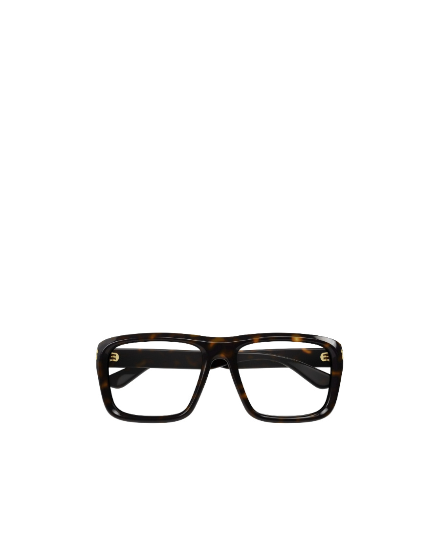 Gucci Gg1462o Tortoiseshell-effect Square-frame Glasses In Black