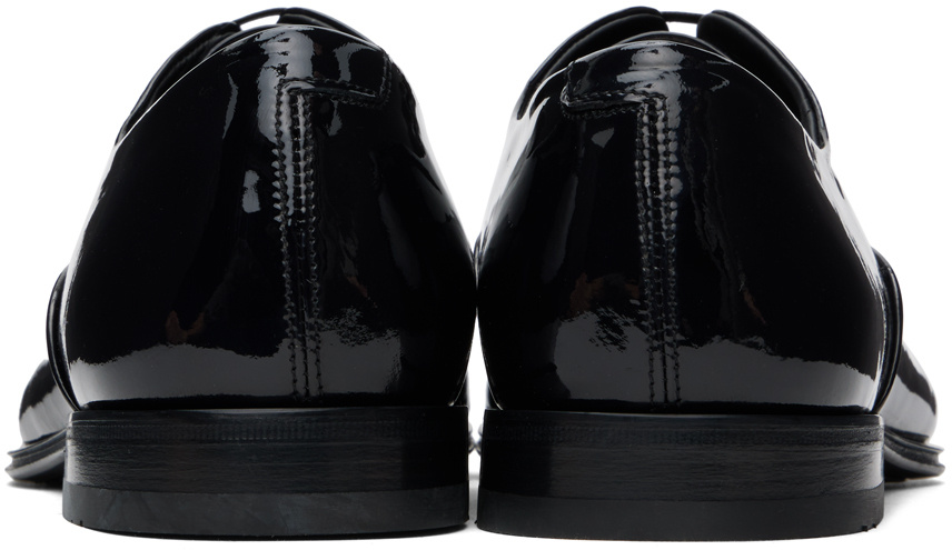 Ferragamo Aiden Series Lace-up Business Casual Shoes In Black