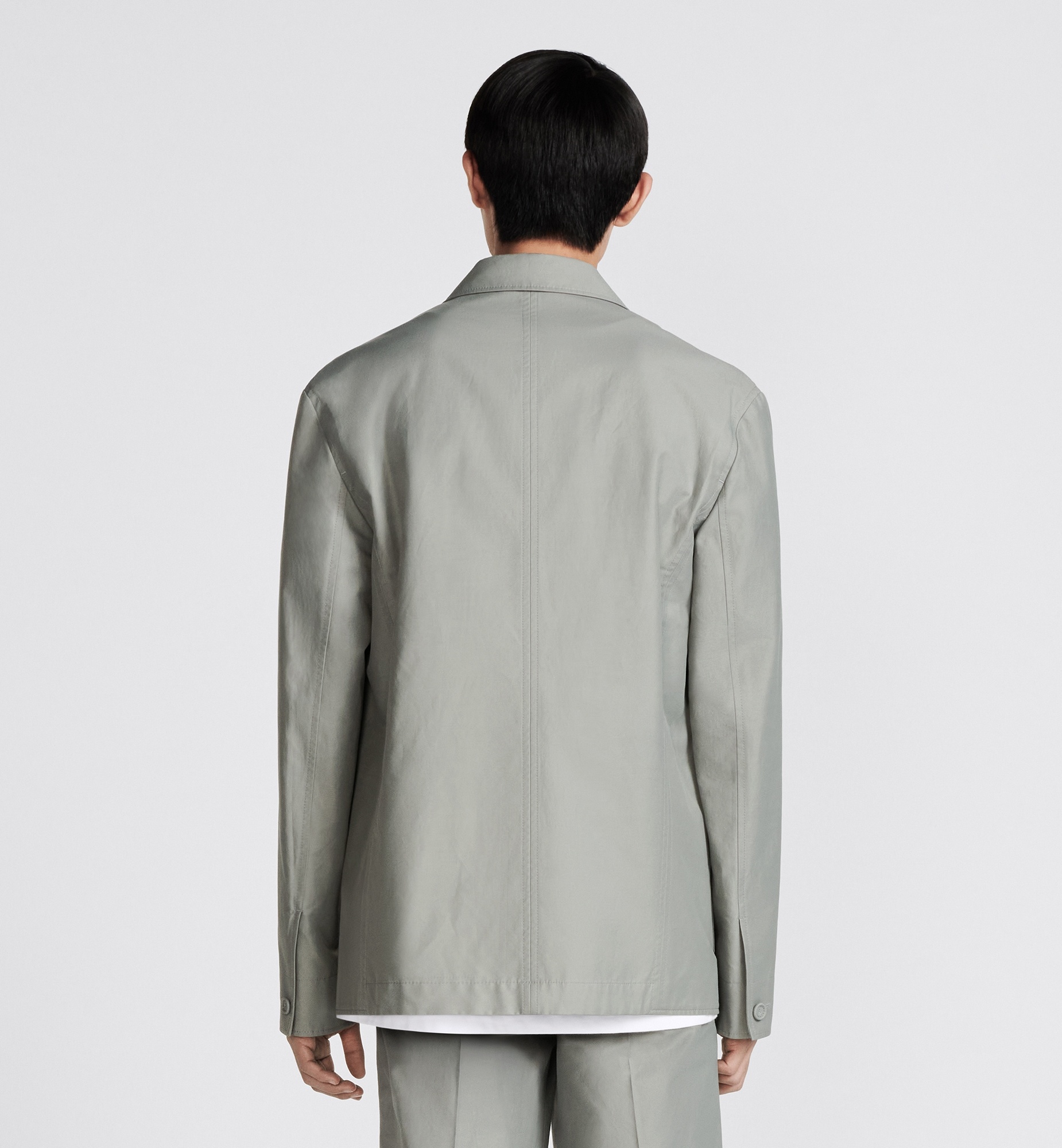Shop Dior Workwear Jacket In Gray