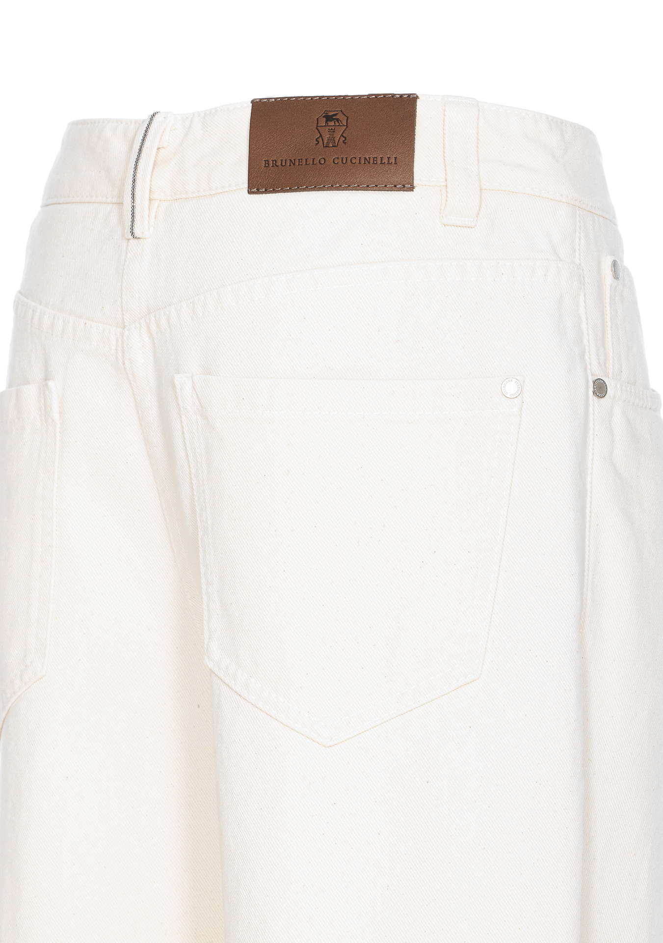 Brunello Cucinelli Cropped Trousers In White