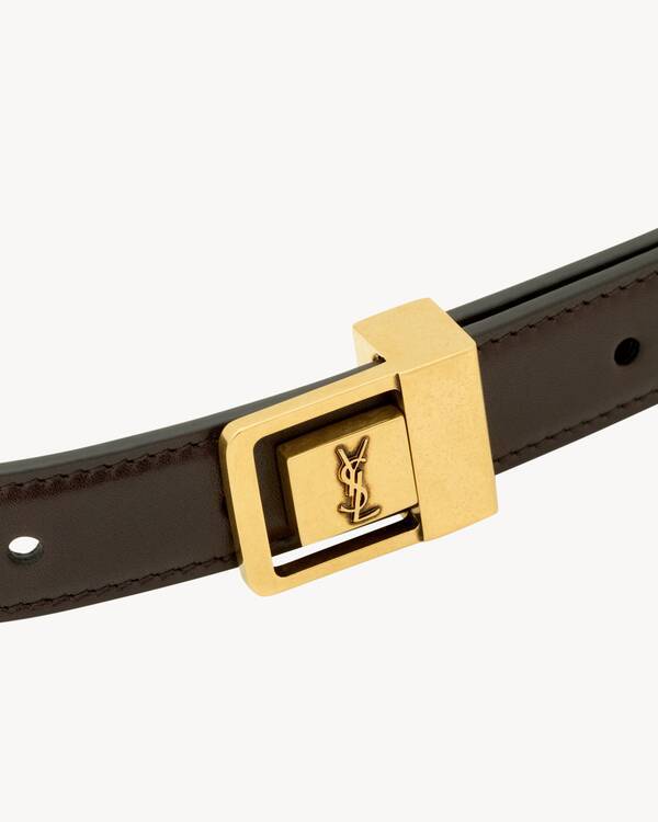 Saint Laurent La66 Belt In Black