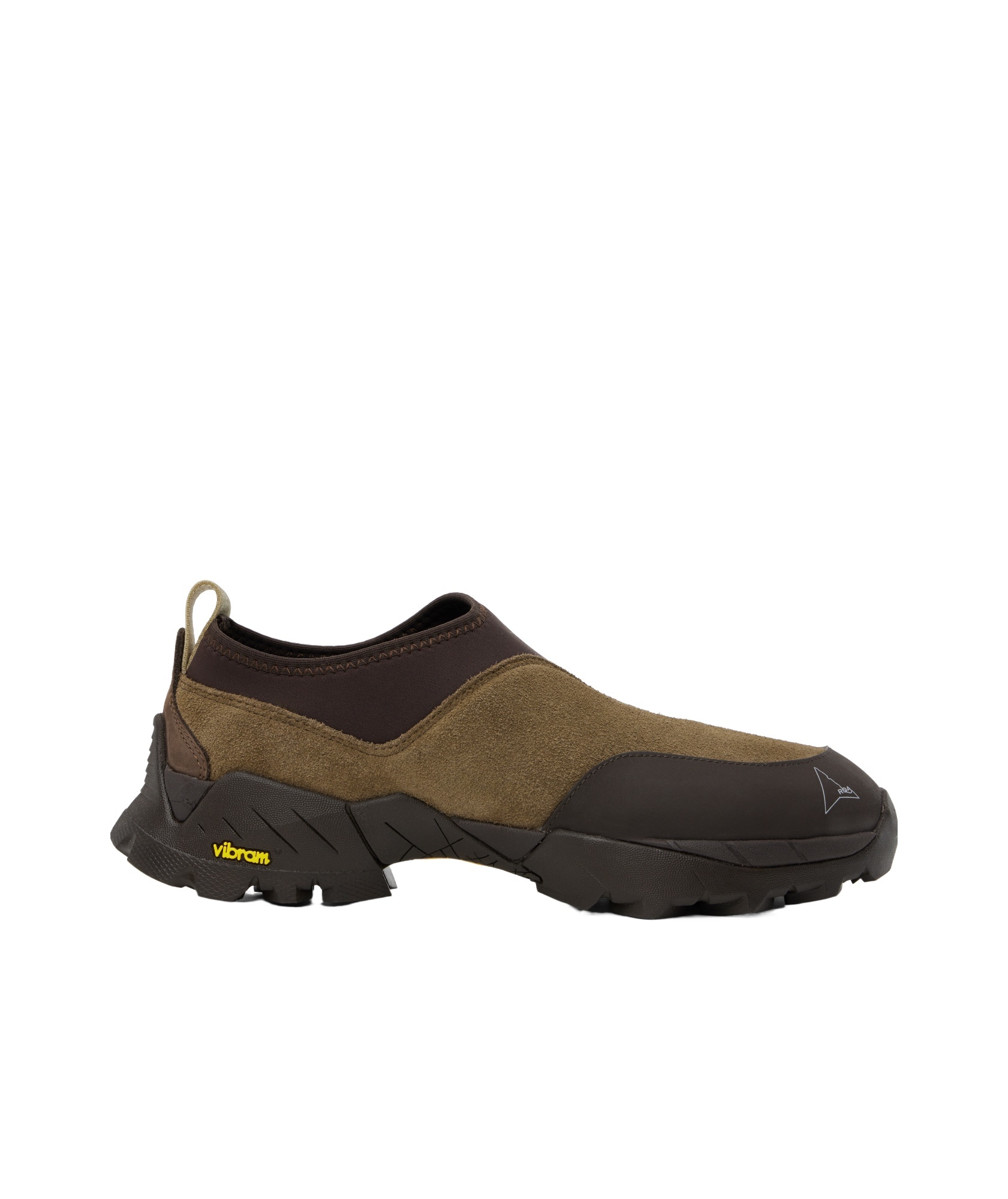 Roa Suede-trimmed Slip-on Sneakers In Black