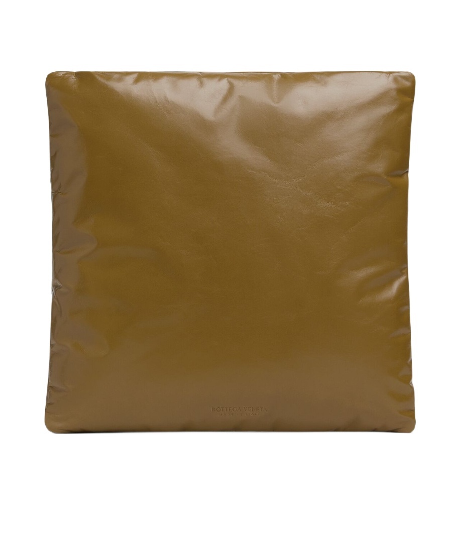 Bottega Veneta Square Fluffy Clutch In Green