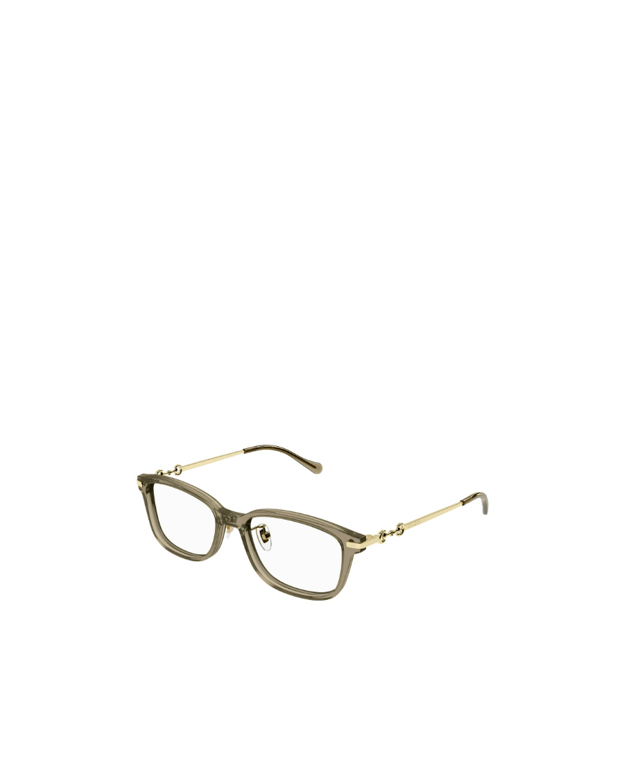 Gucci Eyewear Rectangle Frame Glasses In Nude