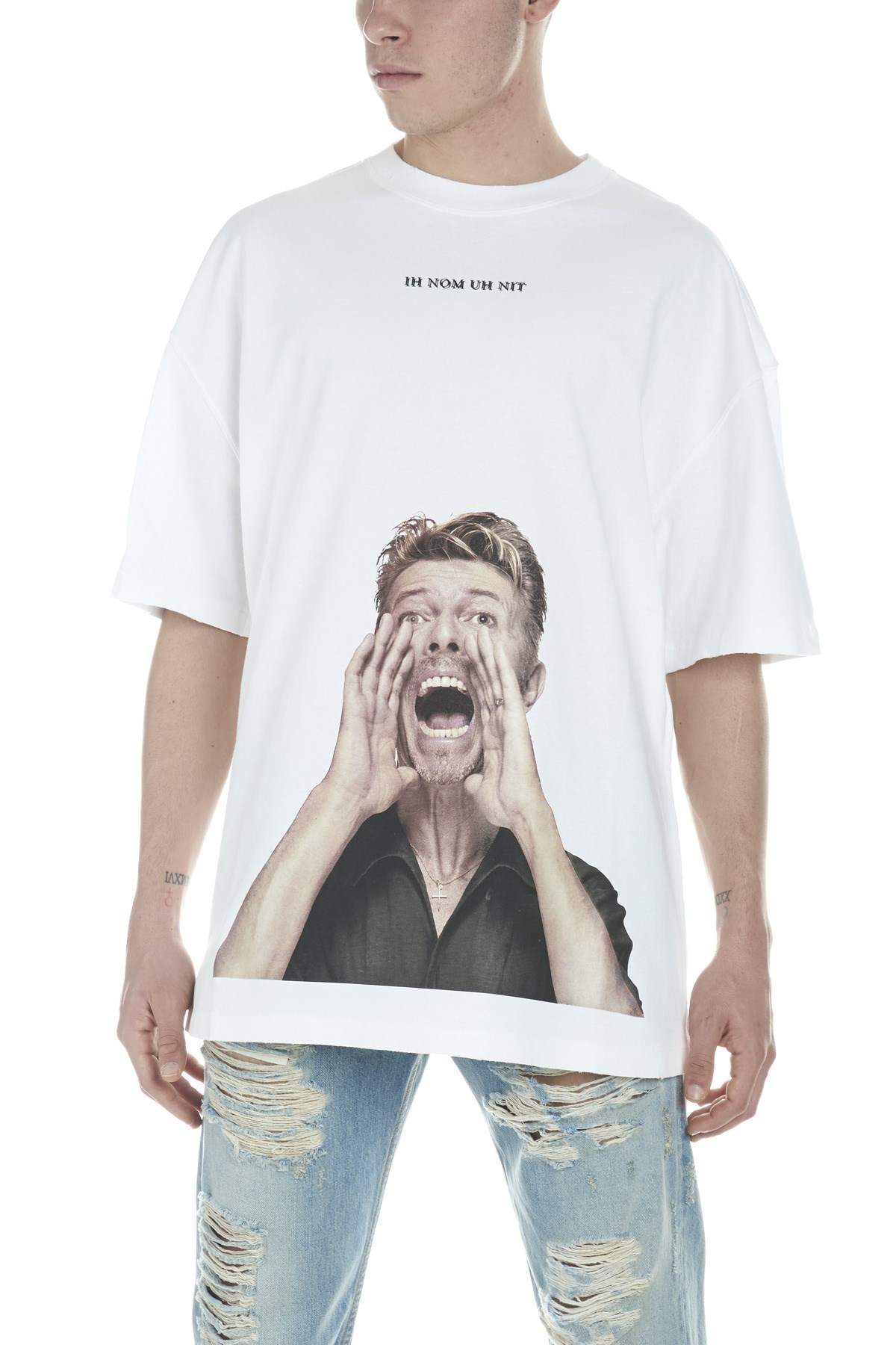 Ih Nom Uh Nit White Printed T-shirt In White