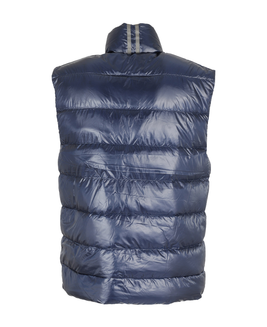 Shop Canada Goose Zipper Sleeveless Down Vest In Blue