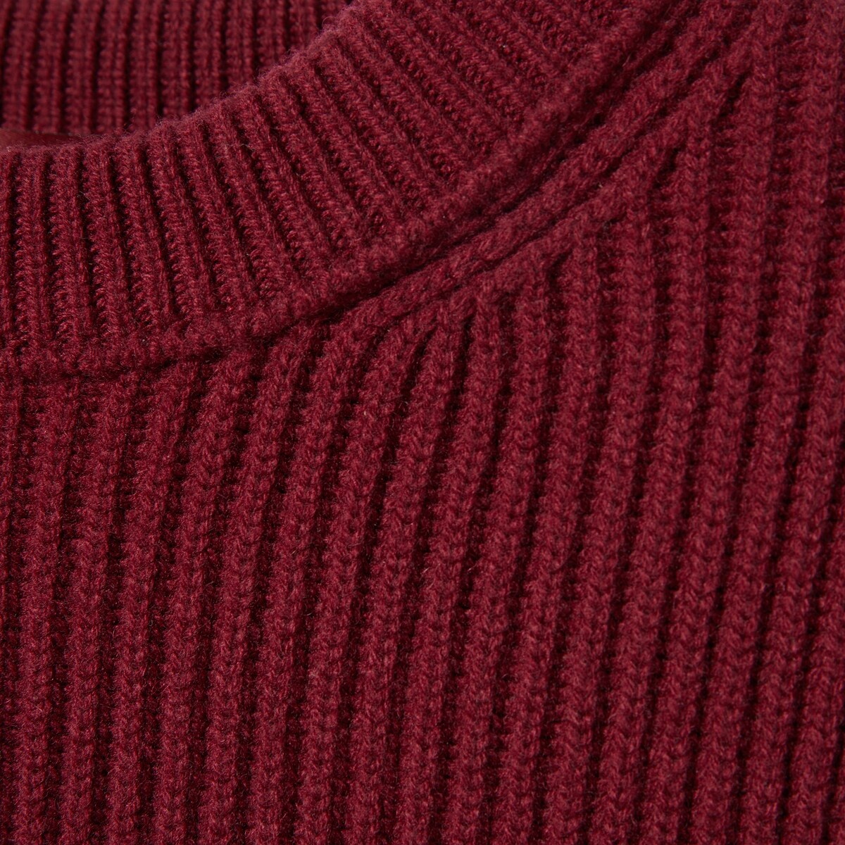 Gucci Red Crewneck Sweater With Web Detail In Ribbed Wool Blend Man In Brown