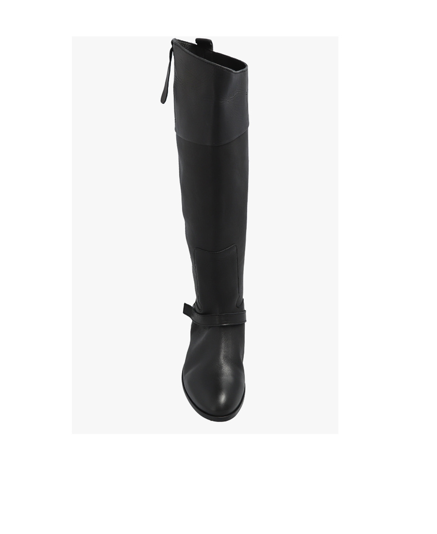 Golden Goose Charlie Leather Boots In Black