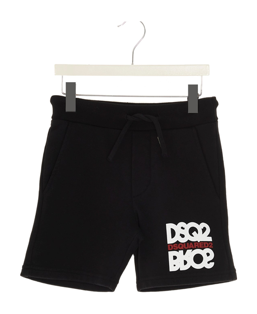 DSQUARED2 LOGO-PRINT DRAWSTRING TRACK SHORTS