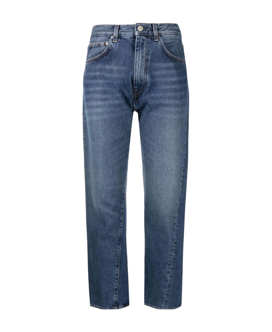 Shop Totême Twisted Jeans In Blue