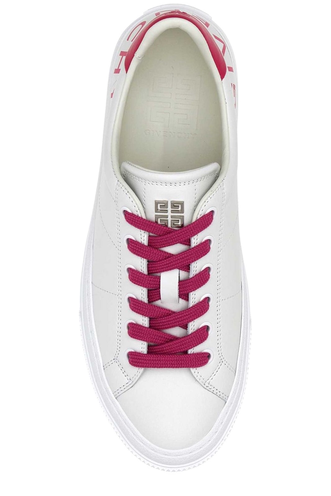 Givenchy Logo-print Leather Low-top Sneakers In White