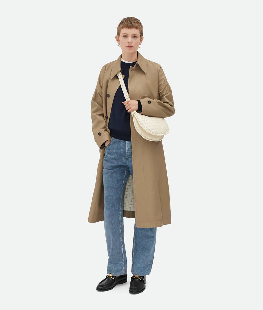 Bottega Veneta Gemelli Messenger Crossbody Bag In White