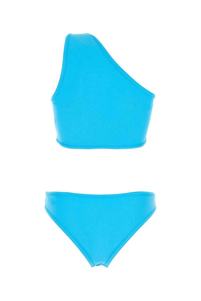 Bottega Veneta Stretch Nylon Bikini Set In Blue