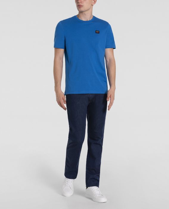 Paul & Shark Logo Logo Short-sleeved T-shirt In Blue