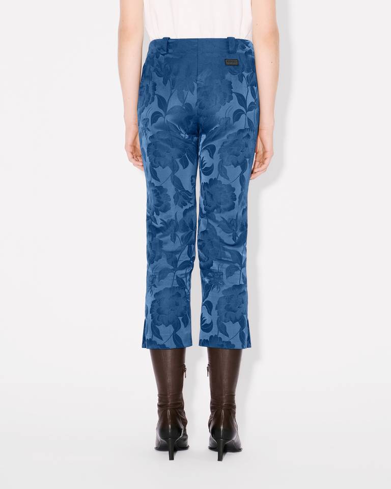Kenzo Waistband Loop Casual Pants In Blue