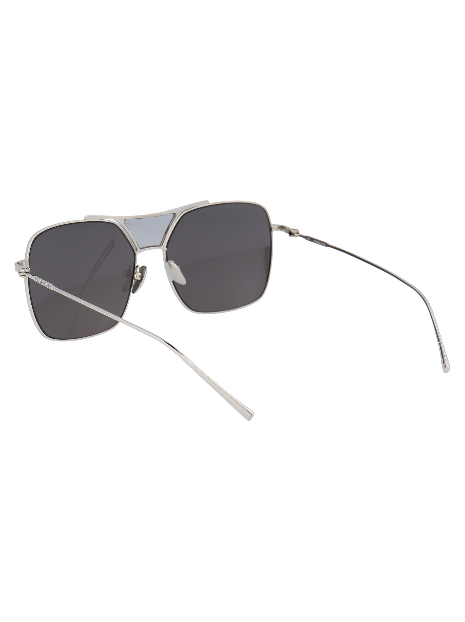 Calvin Klein Logo Sunglasses In Black