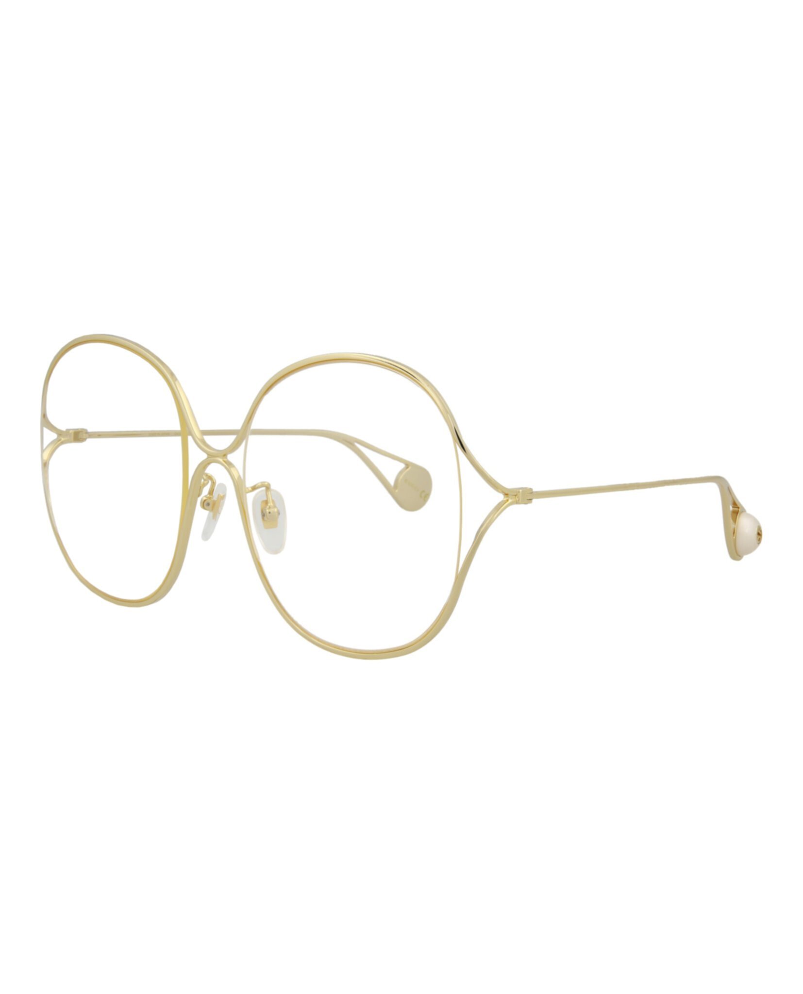 Gucci Circular Flat Mirror In Nude
