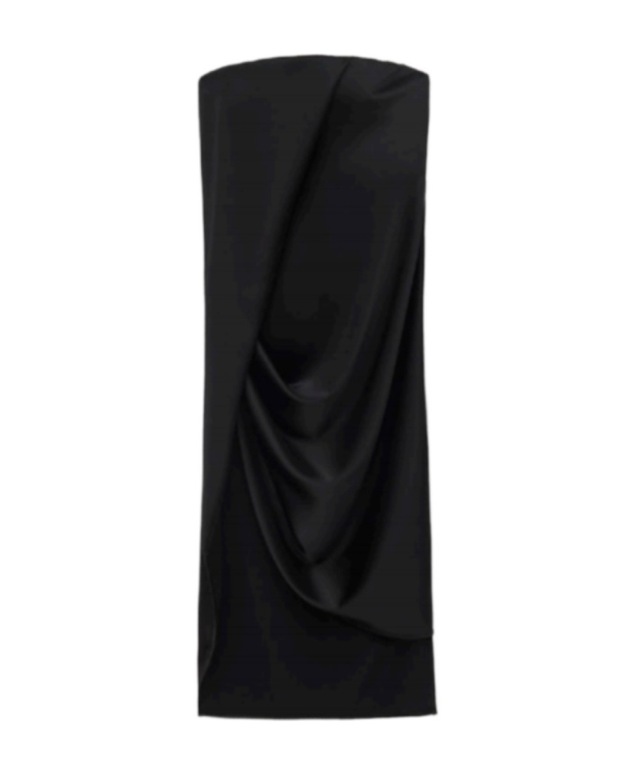 LOEWE LOEWE CREPE SATIN BUSTIER DRESS