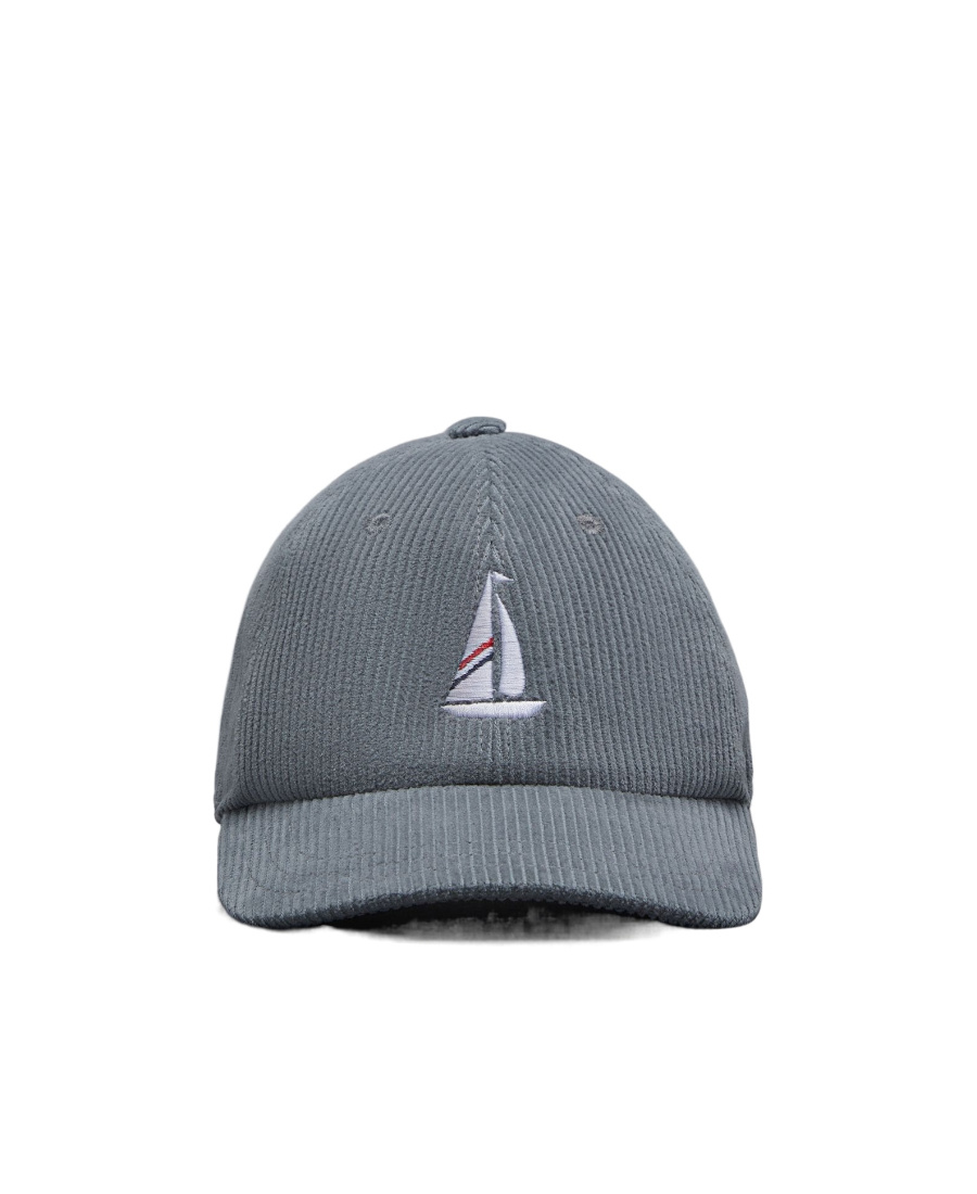 THOM BROWNE LOGO-EMBROIDERED COTTON CAP