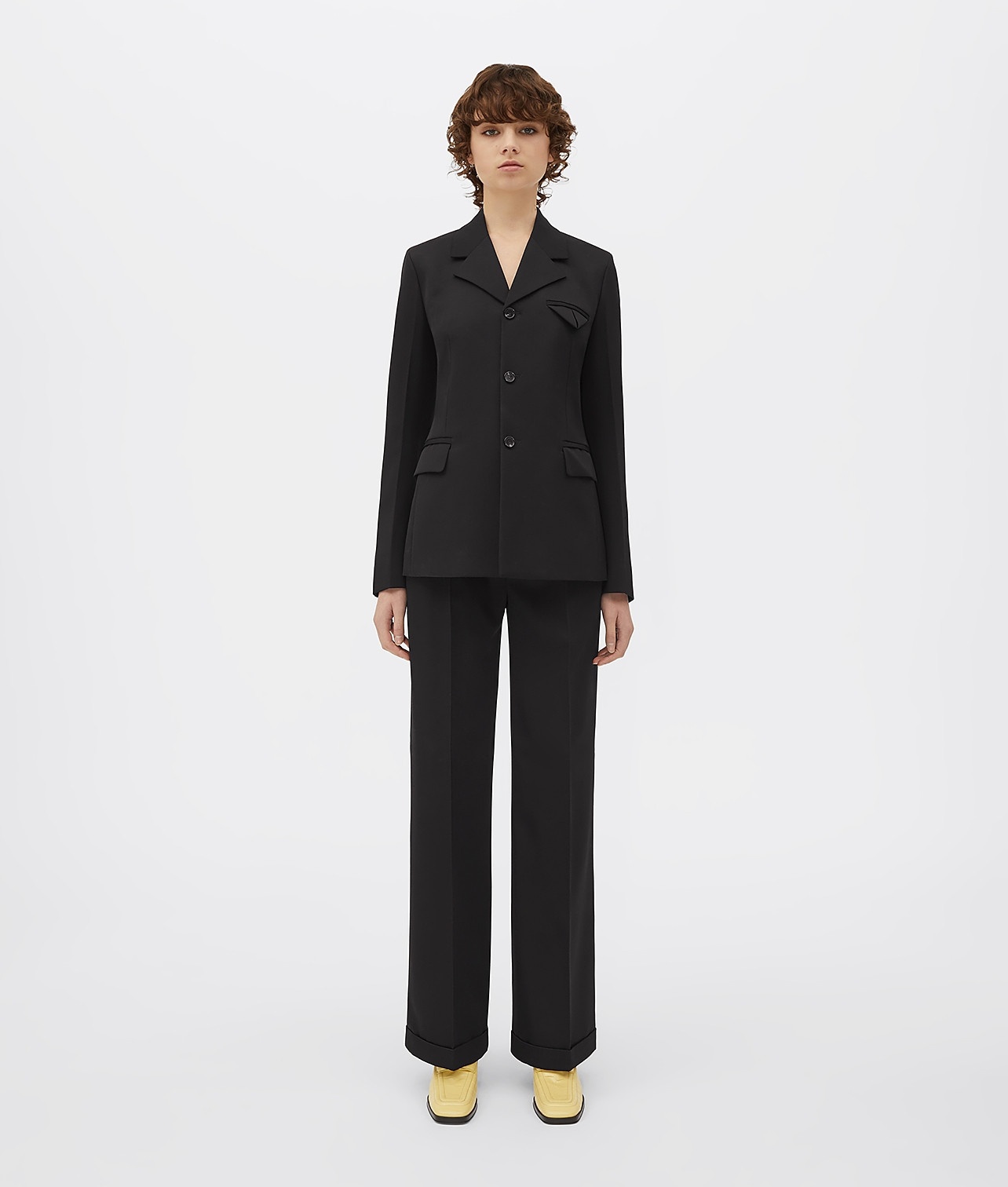 Bottega Veneta Tailored Single-breasted Blazer In Black