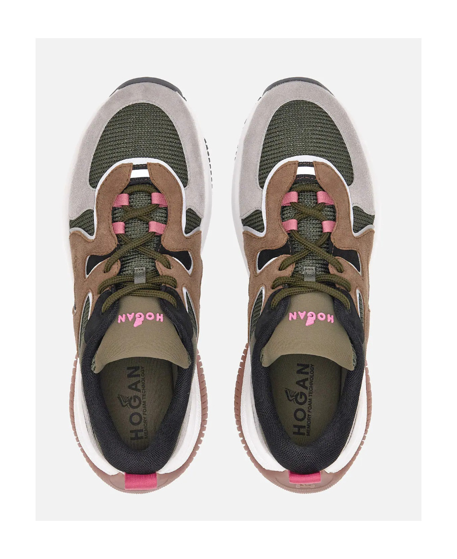 Hogan Colour-block Panelled Sneakers In Multicolor